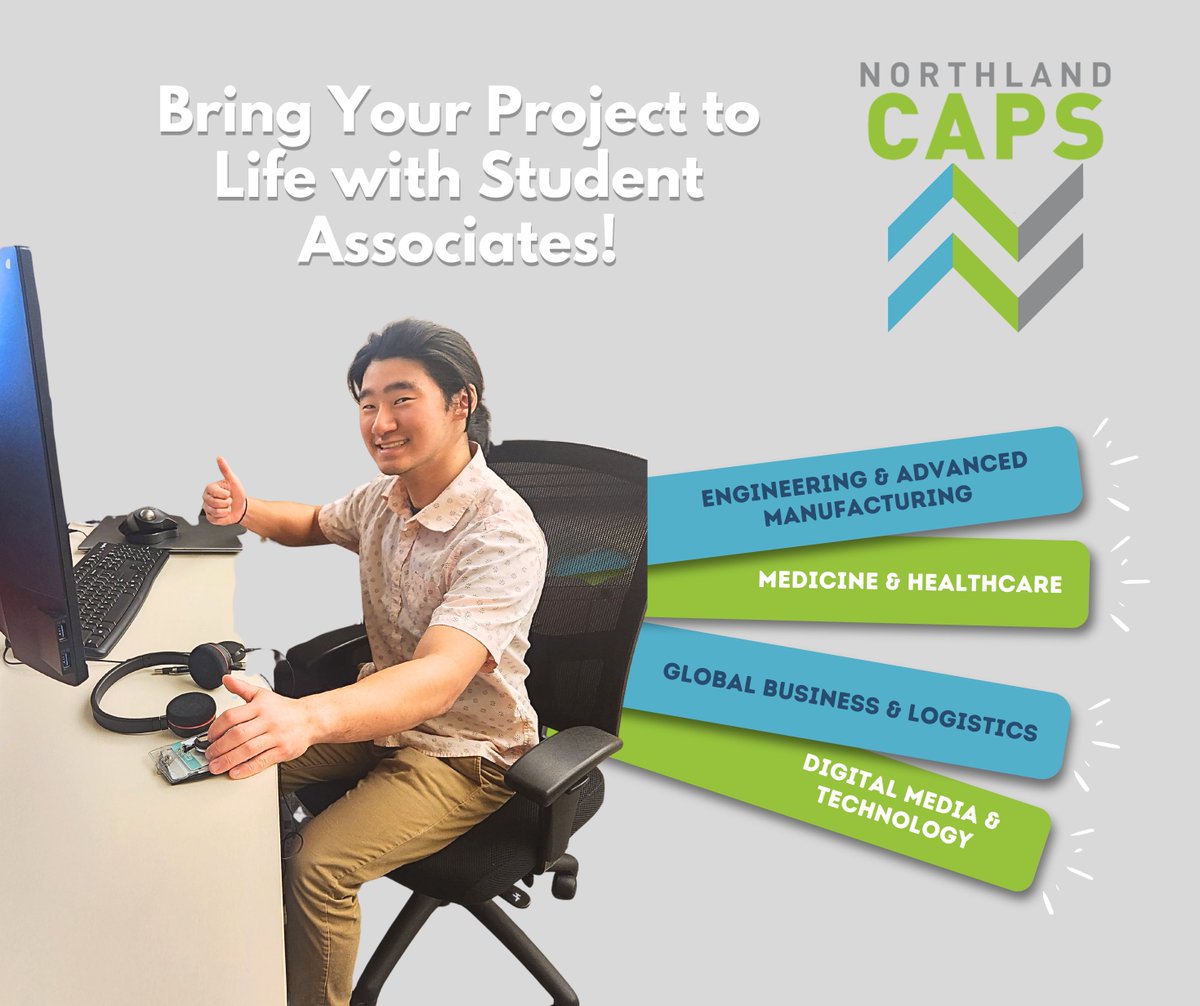 ⏳ Time’s Running Out!
Do you have a real-world challenge your business is facing? Let student associates from Northland CAPS bring it to life through hands-on learning and fresh innovation!
📅 Project Requests Due Soon — Don’t Miss Out!
🔗 northlandcaps.org/projectform