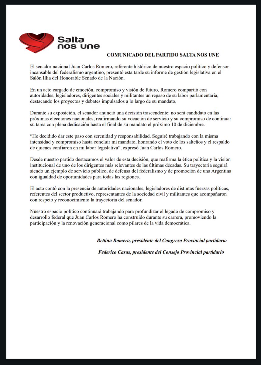 Salta Nos Une (@saltanosune_ok) on Twitter photo 