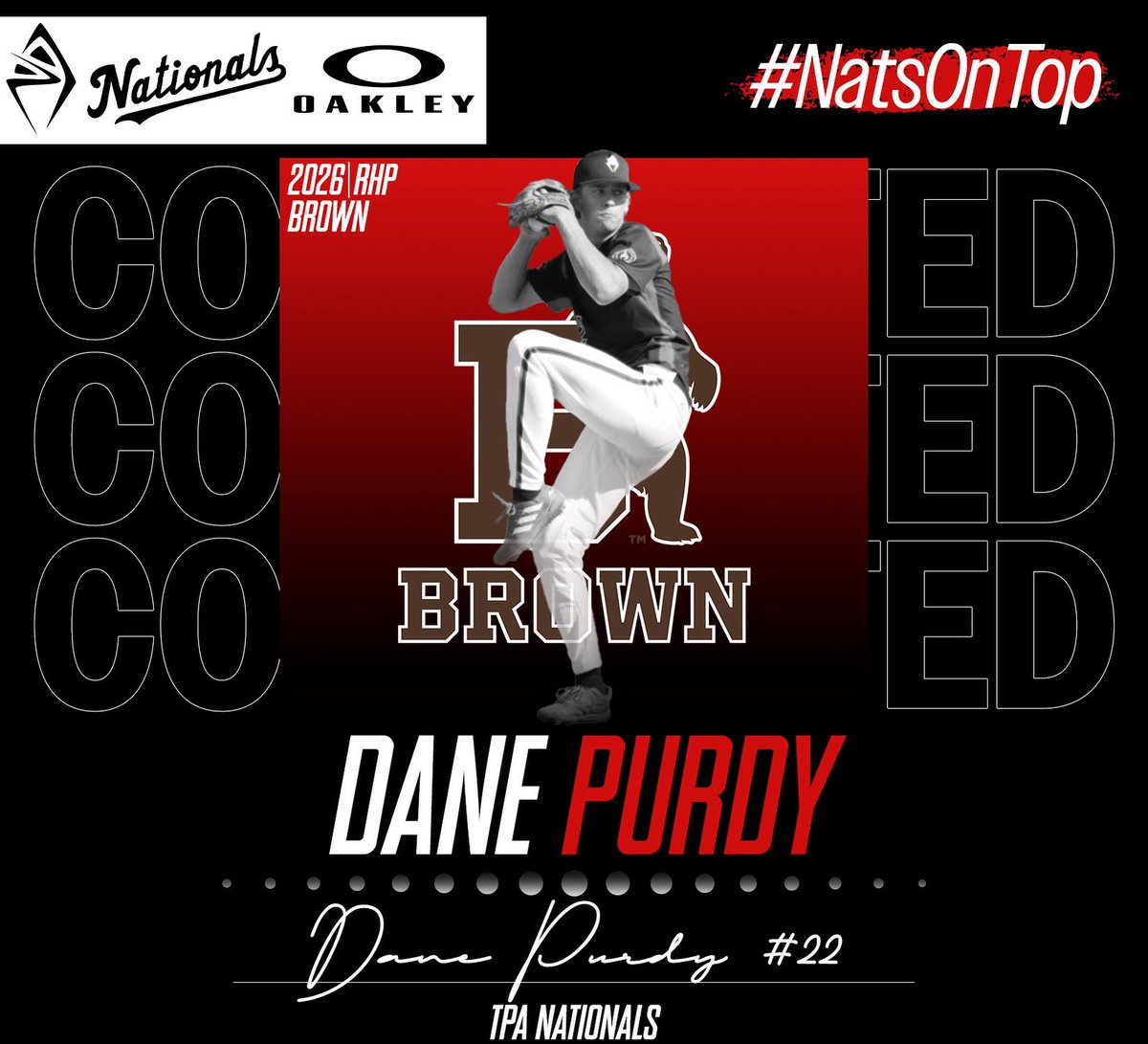 COMMITTED✅

Congrats to ‘26 TPA National Dane Purdy on his commitment to Brown! We are so pumped for Dane &amp; proud to see him commit to his future home! Can’t wait to watch Dane compete at the Next Level

#NatsOnTop | #OakleyPrizm