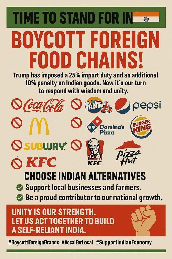 50% Tariff hmm...

If we boycott 100% products....🤔

#TrumpTariff
