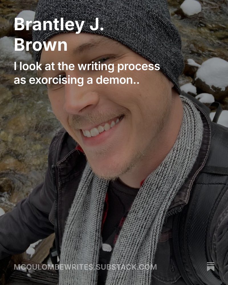 Just dropped a Substack interview with my friend &amp; co-writer Brantley J. Brown — screenwriter turned novelist.

“Writing novels gave me the freedom to explore stories with no limits.”

Read the full convo:

🔗 open.substack.com/pub/mcoulombew…