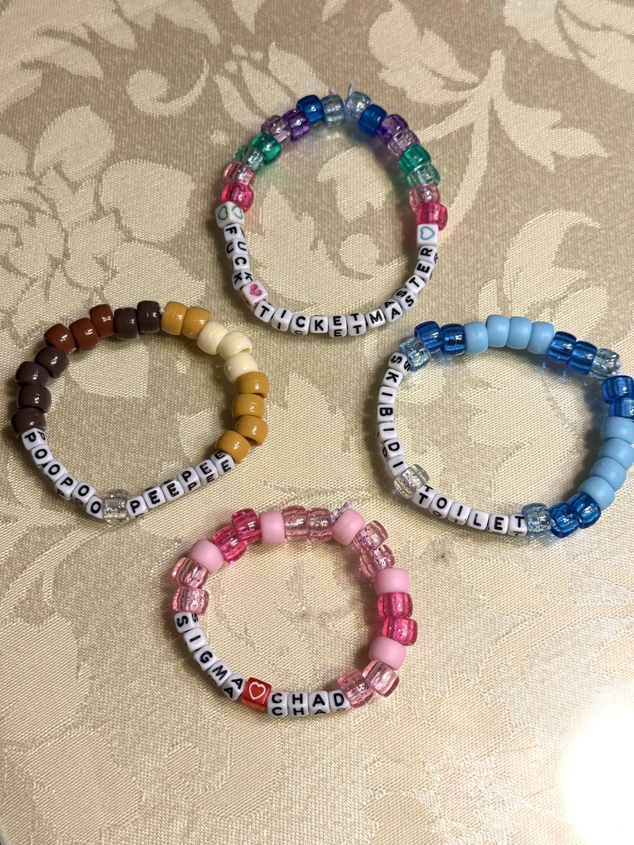 first time making kandi bracelets for a show - how did we do