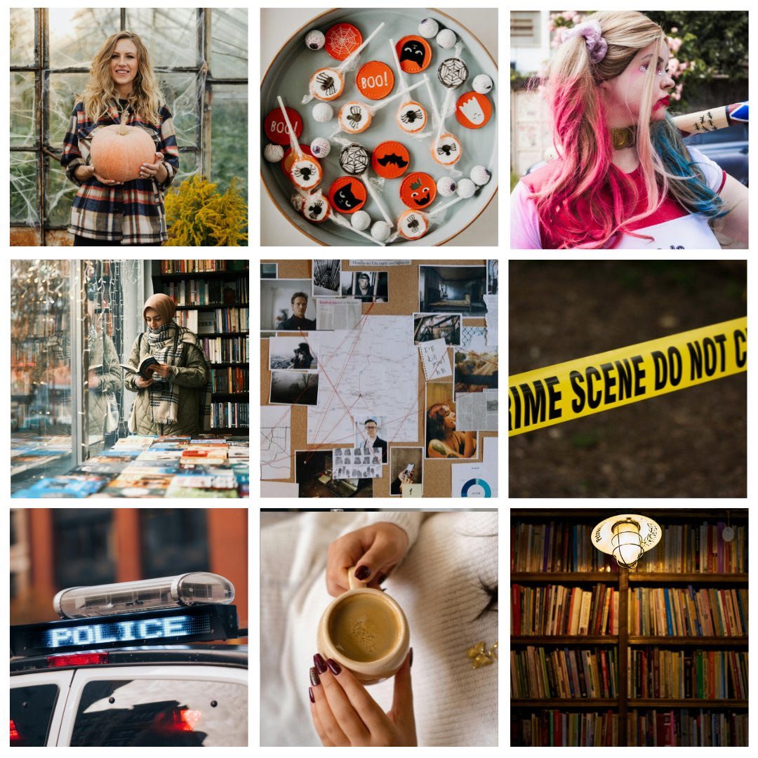 QUEER NANCY DREW
17-yr-old Emmie is suspect #1 of a murder during her mother’s book signing. She needs to get her life back &amp; not get killed in the process.  
💖Sapphic crush  
🎃Halloween vibes
📚Cozy indie bookstore  
✍️Author mom
🌈Pansexual FMC  
#Questpit #Q #YA #MY #LGBT