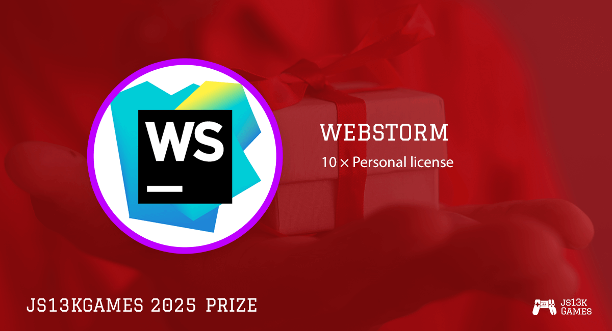 js13kGames (@js13kgames) on Twitter photo Win ten <a href="/WebStormIDE/">WebStorm, a JetBrains IDE</a> licenses from @JetBrains in #js13k 2025!
js13kgames.com/2025/prizes#we…
#gamedev #gamedevjs #JavaScript #HTML5 #WebStorm #IDE #editor #JetBrains #license #WebStormTip #NewInWebStorm Win ten <a href="/WebStormIDE/">WebStorm, a JetBrains IDE</a> licenses from @JetBrains in #js13k 2025!
js13kgames.com/2025/prizes#we…
#gamedev #gamedevjs #JavaScript #HTML5 #WebStorm #IDE #editor #JetBrains #license #WebStormTip #NewInWebStorm