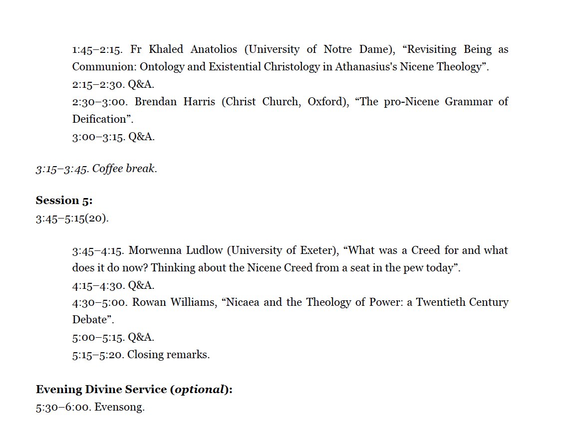 Delighted to share a provisional timetable for our upcoming Receiving Nicaea conference via the link below.

A few small details may yet change (any updates will be posted online), but this timetable gives info about speakers, topics, timings, etc.
 puseyhouse.org.uk/_files/ugd/107…