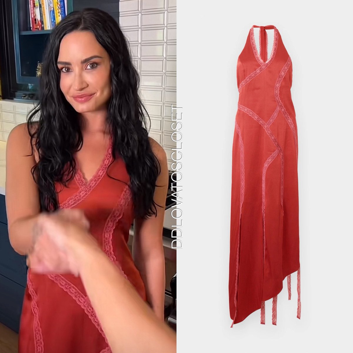 ddlovatocloset1's tweet image. .@ddlovato | Demi Lovato via socials
-
Demi Lovato is wearing #AVAVAV asymmetric lace trim dress ($879) once again.