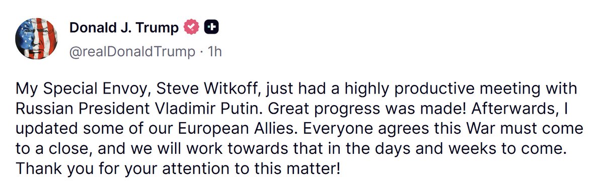 🔳 President Trump updates on the Russia-Ukraine war‼️