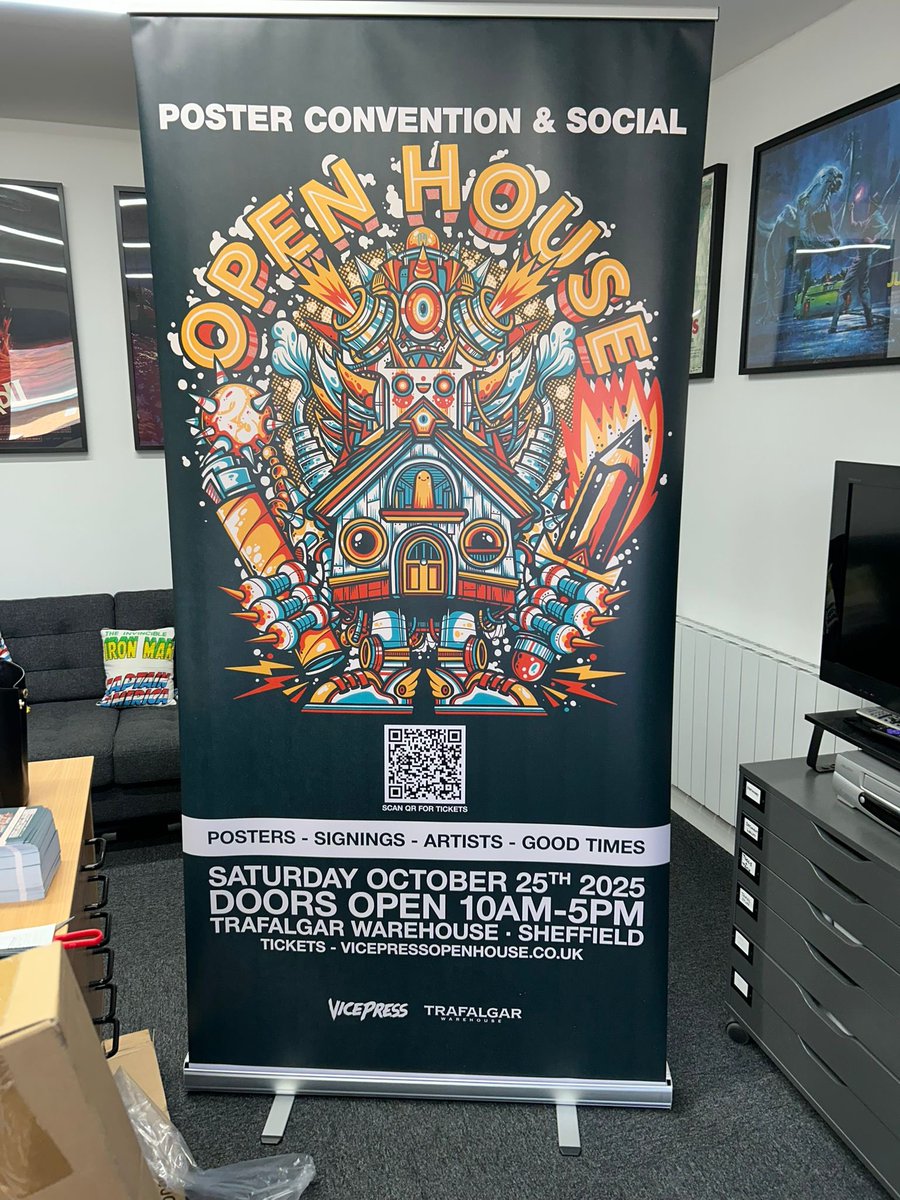 Open House posters and banners are here, along with a HUGE stack of flyers and postcards, featuring <a href="/DrewMillward/">Drew Millward</a>’s awesome art!

Vice Press Open House is on the 25th of October at Trafalgar Warehouse, Sheffield. More info at VicePressOpenHouse.co.uk