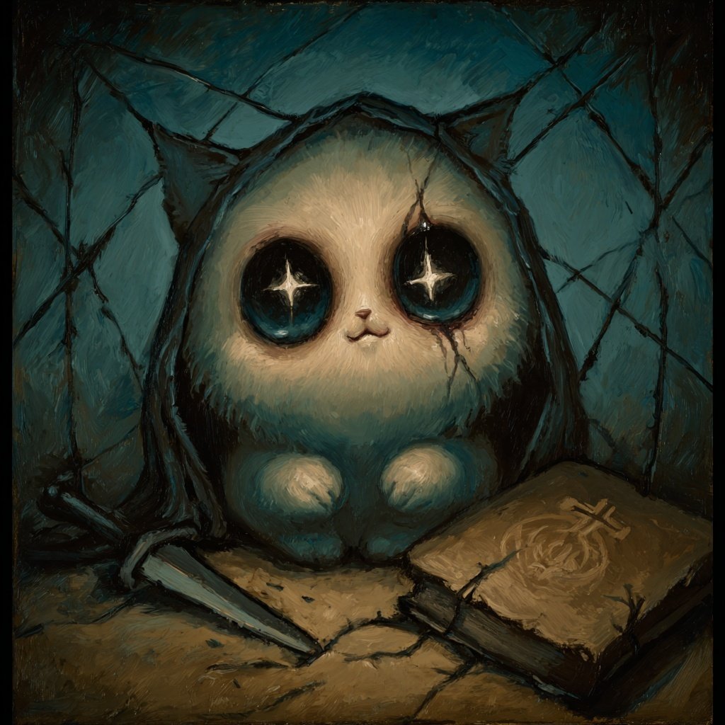 Good night dear ones! 🖤 ✨

The Guardian of Secrets 
zeroone.art/artwork/the-gu…