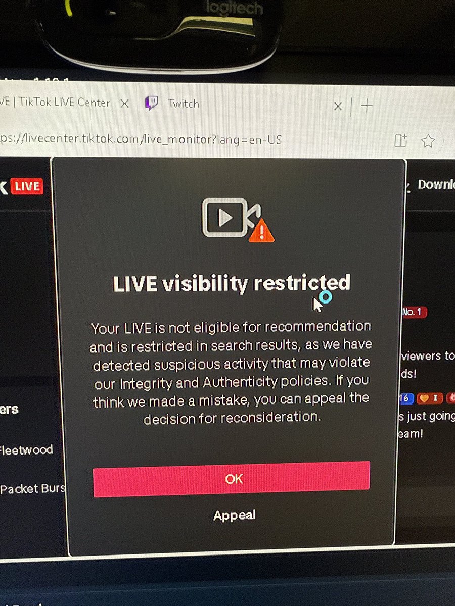 Turned my stream on for 5 minutes came back to this lol “Integrity and Authenticity”