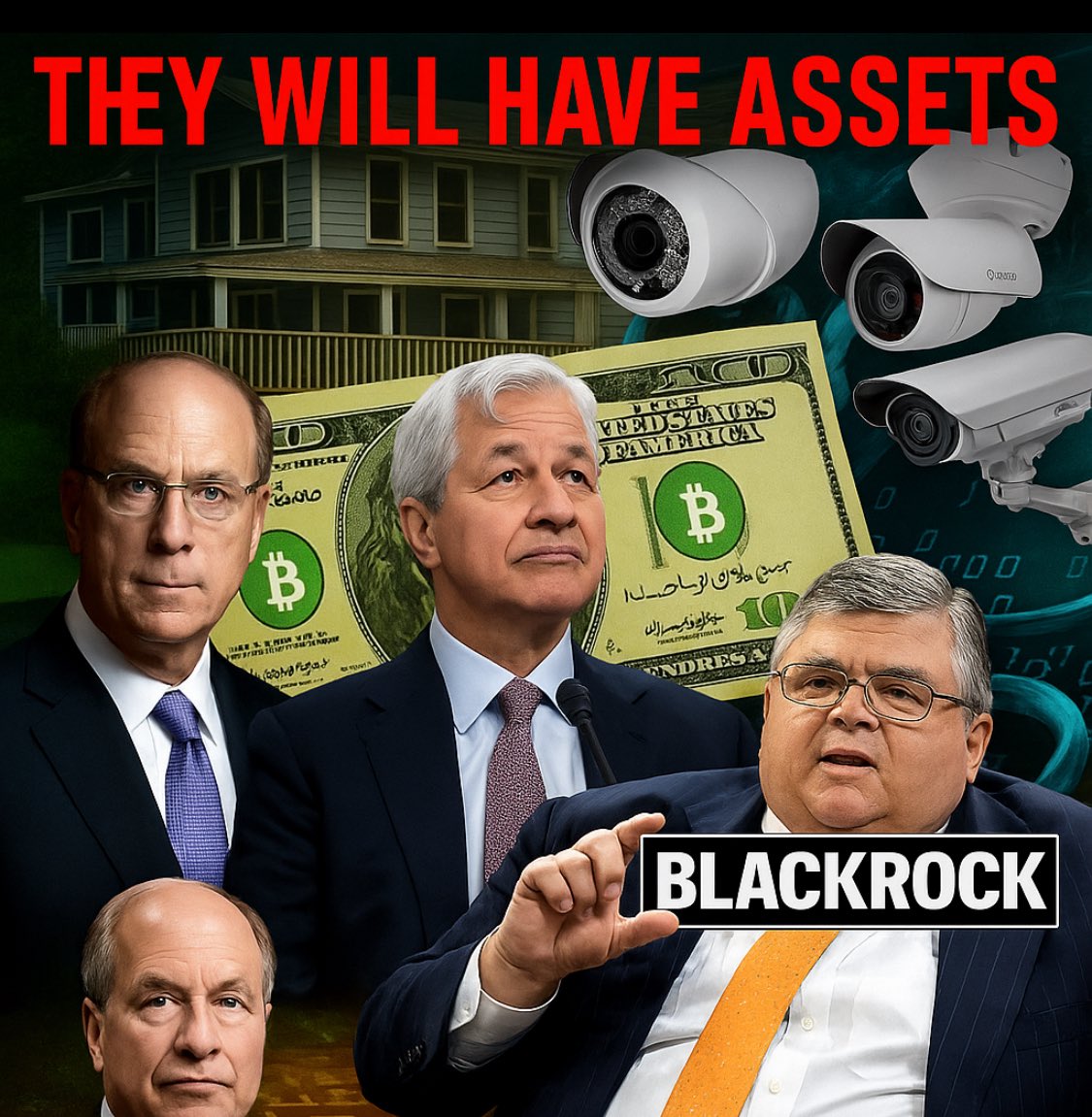 Why are BlackRock and JP Morgan building private blockchains?
      The answer is simple: they want to tokenize everything. 
      Your rights to money, your home, even your business - 
could disappear with a single click.

And guess….
Who will hold the button?

#Tokenization