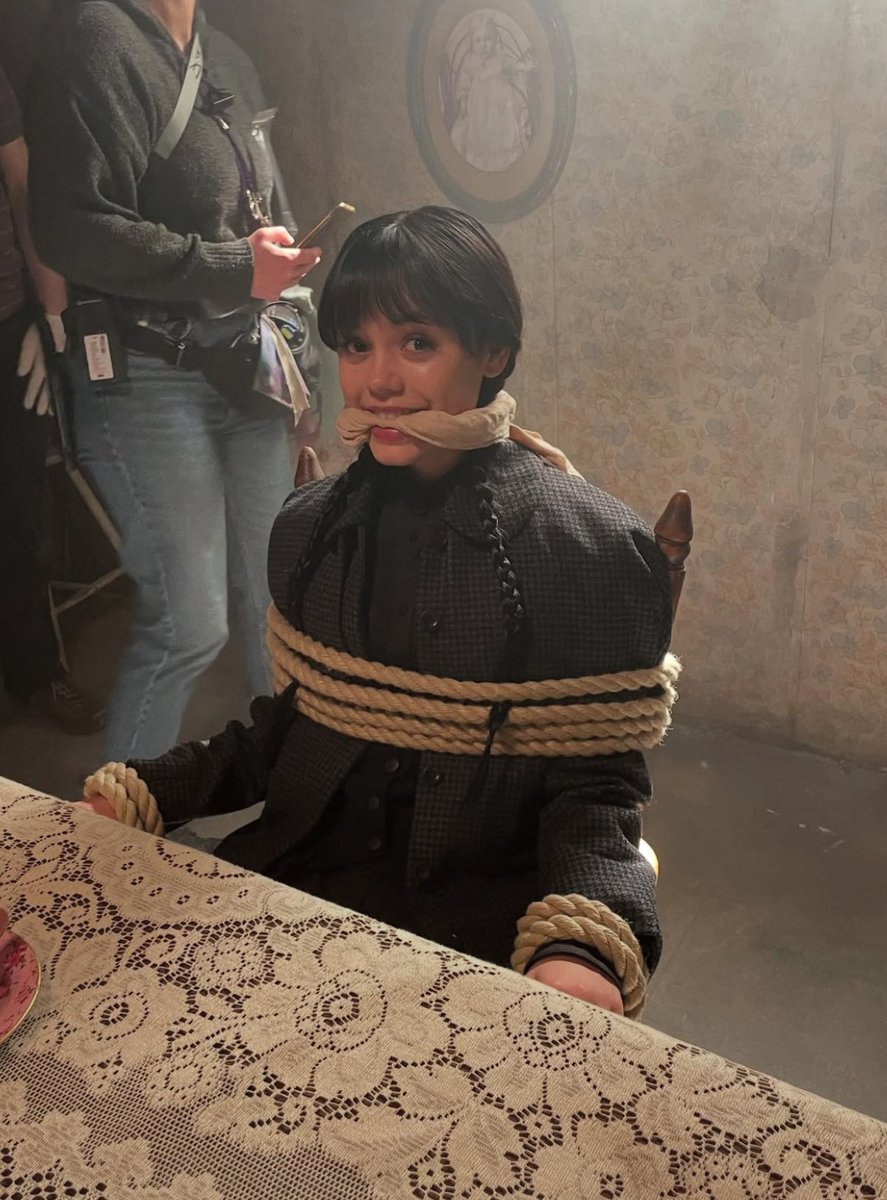 New behind the scenes photos from 'WEDNESDAY' Season 2.