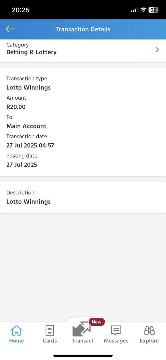 ncaneg28's tweet photo. @Monyela29Tebogo @sa_lottery Nawu u capitec ngithola u R20 💔 https://t.co/584hO6ahUS