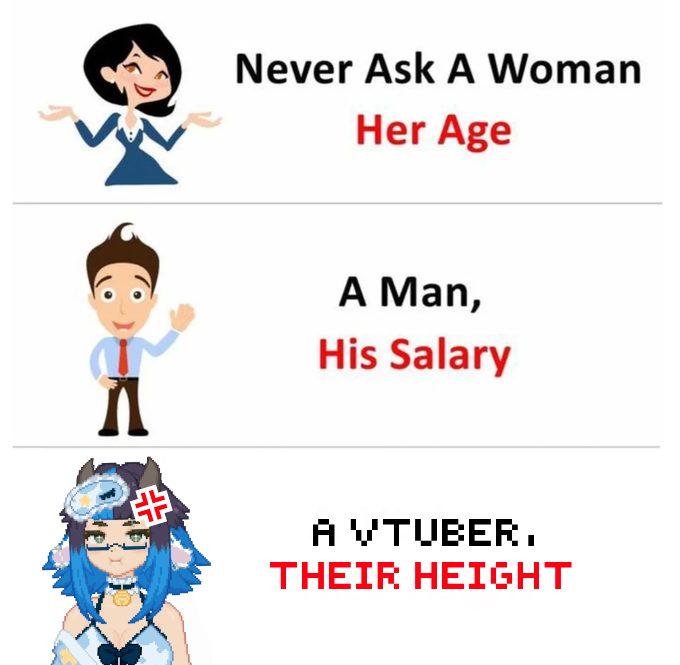 Never ask for my height!! 💢🐮 - #vtuber