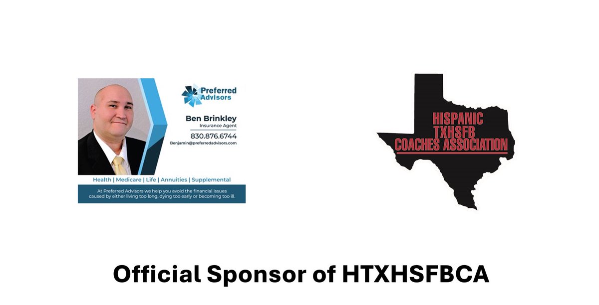 Hispanic TXHSFB Coaches Association (@hispanictxhsfb) on Twitter photo S/O to our guy <a href="/BenBrinkleyins/">Preferred Advisors Benjamin Brinkley</a> over at Preferred Advisors for supporting HTXHSFBCA !!!
Benβs got your back with health, life, Medicare & more . Contact him for more info , Thank you for always supporting the mission !
π§ Benjamin@preferredadvisors.com
π» benyouradvisor.com S/O to our guy <a href="/BenBrinkleyins/">Preferred Advisors Benjamin Brinkley</a> over at Preferred Advisors for supporting HTXHSFBCA !!!
Benβs got your back with health, life, Medicare & more . Contact him for more info , Thank you for always supporting the mission !
π§ Benjamin@preferredadvisors.com
π» benyouradvisor.com