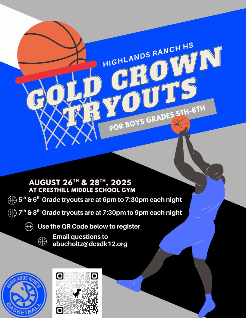 Gold Crown Season is right around the corner! Our tryouts are going to be held on August 26th &amp; 28th at Cresthill Middle School. Use the link below to register! forms.gle/REKU26jwEoZQys…