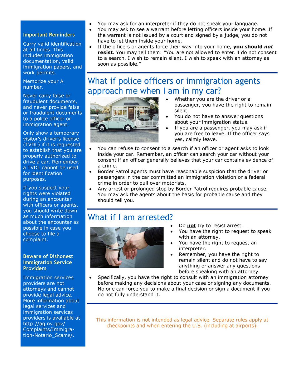 Washoe County Republican Party (@realwashoegop) on Twitter photo Aaron Ford(<a href="/AaronDFordNV/">Aaron D. Ford</a>), this is your anti-ice immigration rights guide that you published as attorney general. On the second page you gave a disclaimer not construe this as legal advice.
If this not intended as legal advice then why are you using the Nevada state seal and Aaron Ford(<a href="/AaronDFordNV/">Aaron D. Ford</a>), this is your anti-ice immigration rights guide that you published as attorney general. On the second page you gave a disclaimer not construe this as legal advice.
If this not intended as legal advice then why are you using the Nevada state seal and