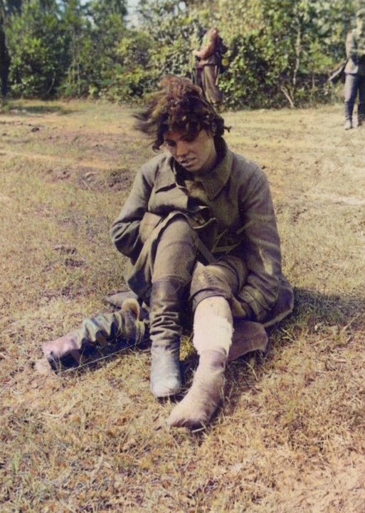 Red Army female soldier in German captivity, 1941. Just imagine what happened to this poor comrade. And all I hear is, "Oh, poor Japanese, poor Germans in Berlin!" Fuck them! their well-being would never have been my concern. This lady was.