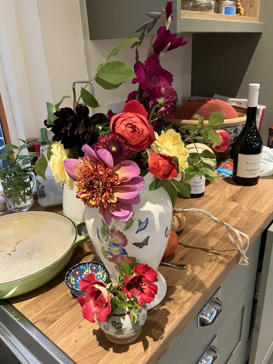 Allotment flowers! 💜💛❤️💚💜💙