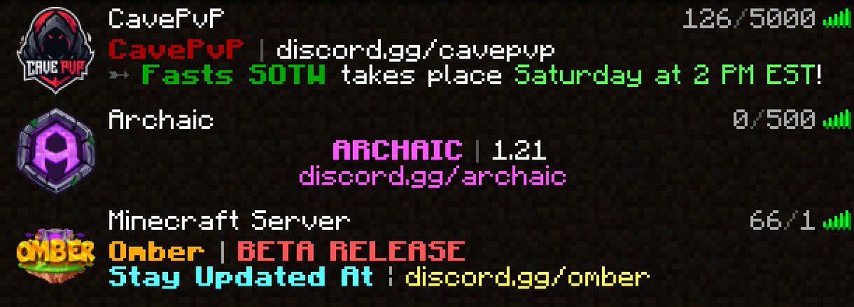 Omber staff talk so much trash about my server (CavePvP/Archaic) when they should be focusing on the 66 players on the OMBER beta release😭📷. Maybe they get 300 on release, but probably not📷📷  #EpicFail. Even Cavepvp hub release got more players than this.
