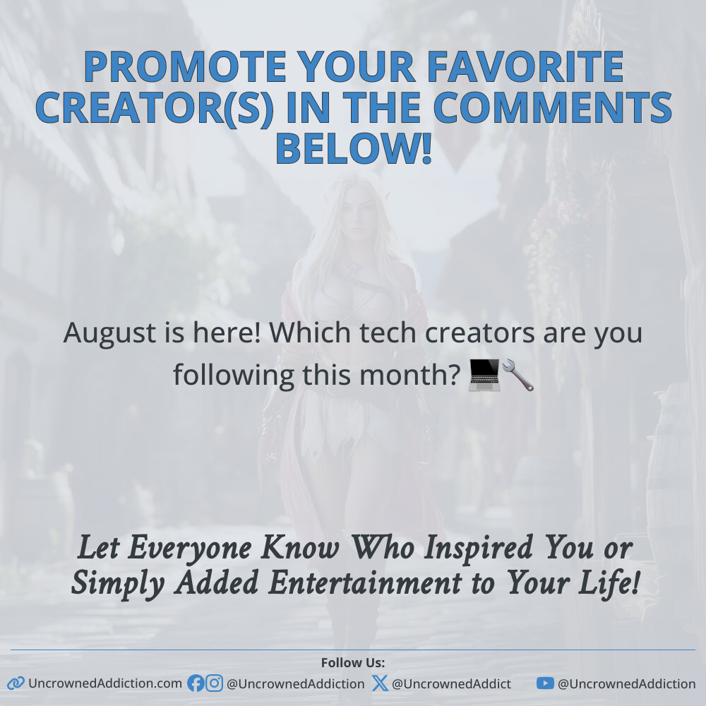Who are your current favorite tech creators? Share popular or underrated tech reviewers, tutorial makers, or indie creators deserving recognition. Let’s discover amazing tech creators together!
#TechCreators #UnderratedTech #TechReviewers