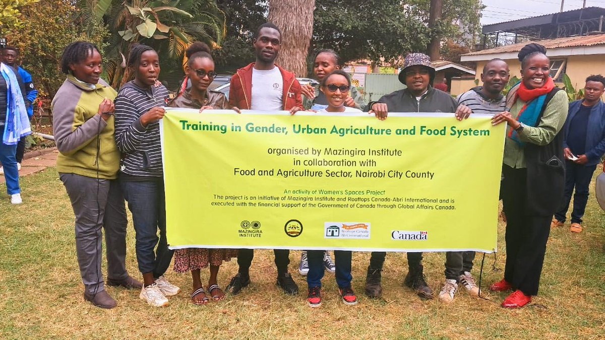 Mazingira Institute (@mazinstitute) on Twitter photo Training complete ✅ Our trainees are now equipped with skills in urban farming, value addition, and agri-business, ready to transform their communities.
The Women's Spaces Project is supported by <a href="/CanadaDev/">Development Canada</a> @Roo Training complete ✅ Our trainees are now equipped with skills in urban farming, value addition, and agri-business, ready to transform their communities.
The Women's Spaces Project is supported by <a href="/CanadaDev/">Development Canada</a> @Roo