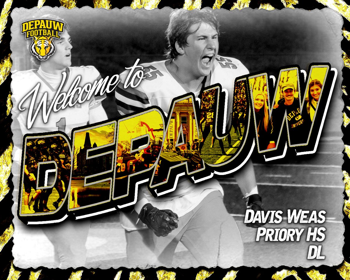 Welcome to the Castle,
<a href="/davisweas/">Davis Weas</a>!
#TigerPride | #TeamDePauw