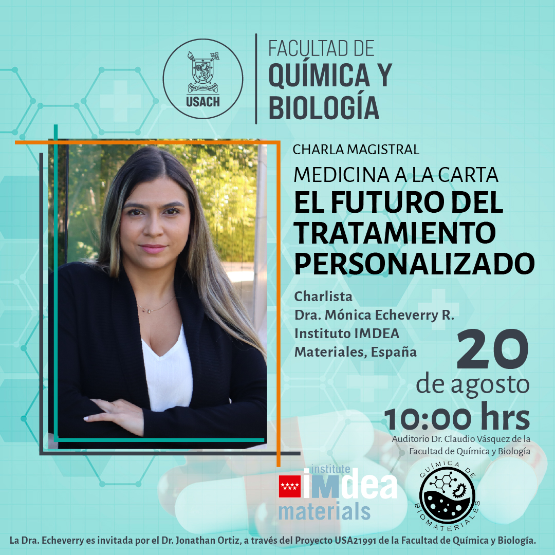 Química&Biología Usach (@fqybusach) on Twitter photo Participa de la charla que impartirá la Dra. Mónica Echeverry, investigadora de <a href="/ImdeaMaterials/">IMDEA Materials</a>
💡La formación de la Dra. Echeverry combina el pensamiento multidisciplinario y la experiencia en ingeniería de materiales, biología y medicina.
Inscríbete: tinyurl.com/58k3jt2p Participa de la charla que impartirá la Dra. Mónica Echeverry, investigadora de <a href="/ImdeaMaterials/">IMDEA Materials</a>
💡La formación de la Dra. Echeverry combina el pensamiento multidisciplinario y la experiencia en ingeniería de materiales, biología y medicina.
Inscríbete: tinyurl.com/58k3jt2p
