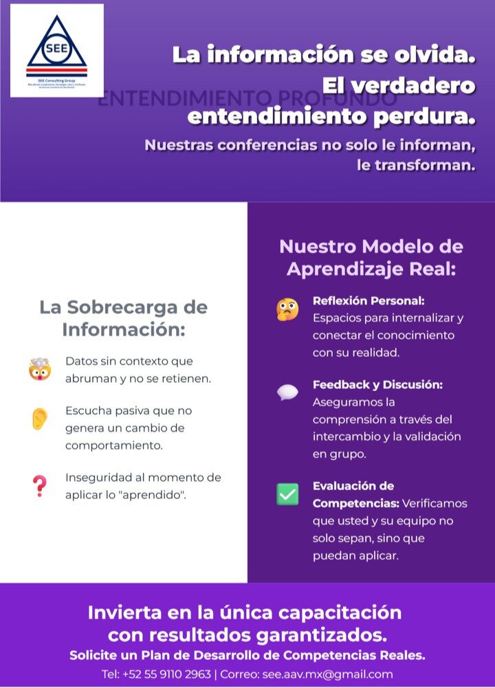 SEE_CONSULTING_GROUP (@see_consulting) on Twitter photo ¿CAPACITAS O ENGAÑAS A TU EQUIPO?
Tu firma en el certificado = a tu firma en una negligencia.
Alejandro Angeles Vargas
<a href="/AAngelesVargas/">AlexAngelesVargas</a>
<a href="/SEE_CONSULTING/">SEE_CONSULTING_GROUP</a>
+52 55 9110 2963 ¿CAPACITAS O ENGAÑAS A TU EQUIPO?
Tu firma en el certificado = a tu firma en una negligencia.
Alejandro Angeles Vargas
<a href="/AAngelesVargas/">AlexAngelesVargas</a>
<a href="/SEE_CONSULTING/">SEE_CONSULTING_GROUP</a>
+52 55 9110 2963