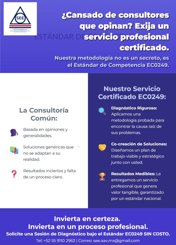 SEE_CONSULTING_GROUP (@see_consulting) on Twitter photo ¿TU CONSULTOR JUEGA A LOS "CONSEJITOS"?
Alejandro Angeles Vargas
<a href="/AAngelesVargas/">AlexAngelesVargas</a>
<a href="/SEE_CONSULTING/">SEE_CONSULTING_GROUP</a>
+52 55 9110 2963 ¿TU CONSULTOR JUEGA A LOS "CONSEJITOS"?
Alejandro Angeles Vargas
<a href="/AAngelesVargas/">AlexAngelesVargas</a>
<a href="/SEE_CONSULTING/">SEE_CONSULTING_GROUP</a>
+52 55 9110 2963