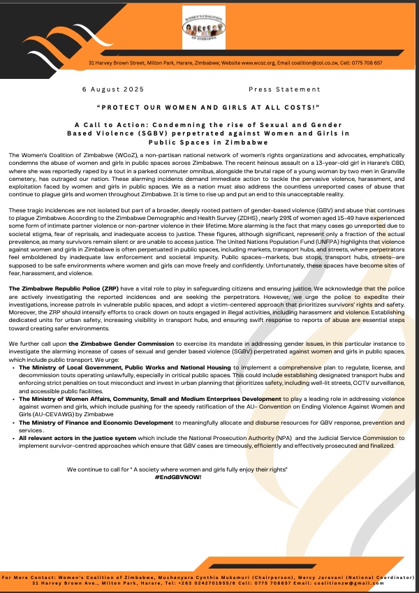 Women's Coalition of Zimbabwe tweet media