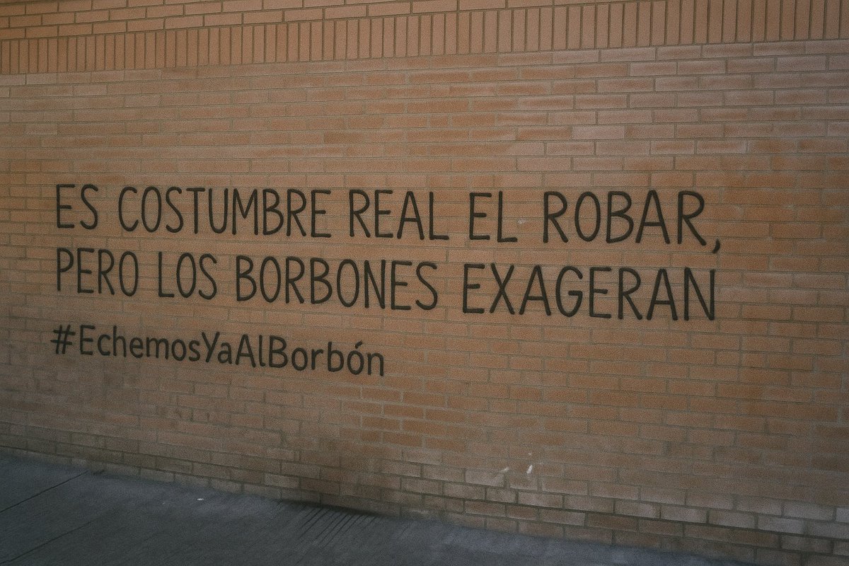 Es costumbre real el robar, pero los borbones exageran

#EchemosYaAlBorbón