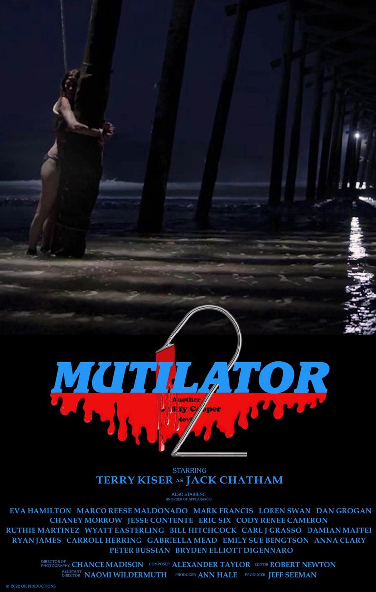 We're in the dog days of summer - it's never too early for a FALL BREAK!

Following its premiere at #JoeBobsJamboree, the long-anticipated sequel MUTILATOR 2 is now available to rent or buy on Amazon Prime (with other platforms coming soon)!

Check it out, #MutantFam! 🪝