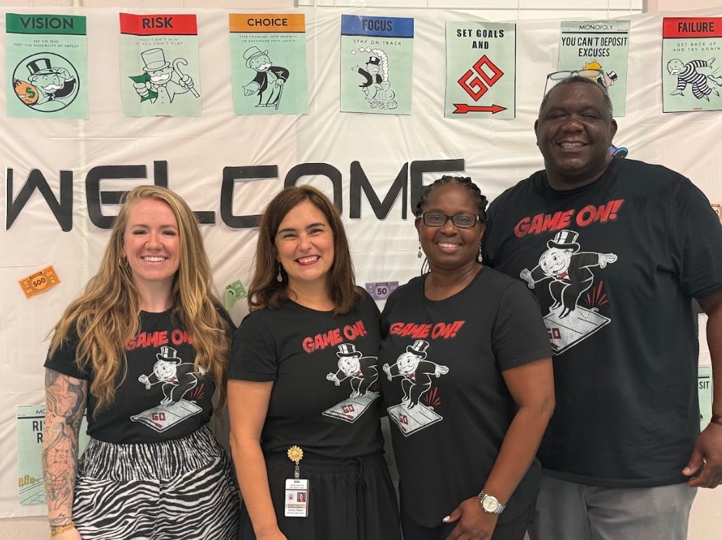 LWCHSTrojans's tweet photo. Welcome back to a brand new school year!
Grab your tokens, pass GO, and collect all the wins 🏆
This year, we’re building community, leveling up learning, and making every move count#GameOn #WelcomeBack #StaffStrong #MonopolyMindset @villani824 @kgwhetsell https://t.co/qpvvvE8N8T