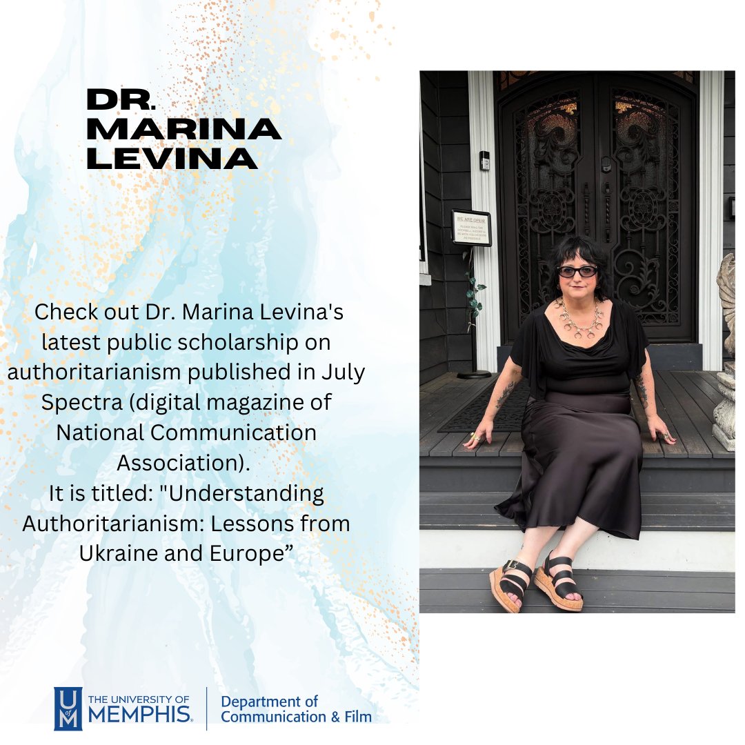 Dr. Marina Levina has a new digital article! #COMMStudyWithUs