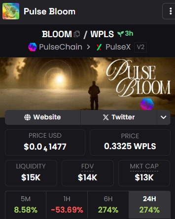 🚨 Scam alert on PulseChain  🚨

Don't buy the "Pulse Bloom" ( $BLOOM ) token launched 3 hours ago on $PLSX, it's a scam. 👀 

The owner can mint unlimited new coins and black list your address.

Stay safe  💪

CA: 0x9736Ef5f7b65B543f195279BD61E683ae1c2867c