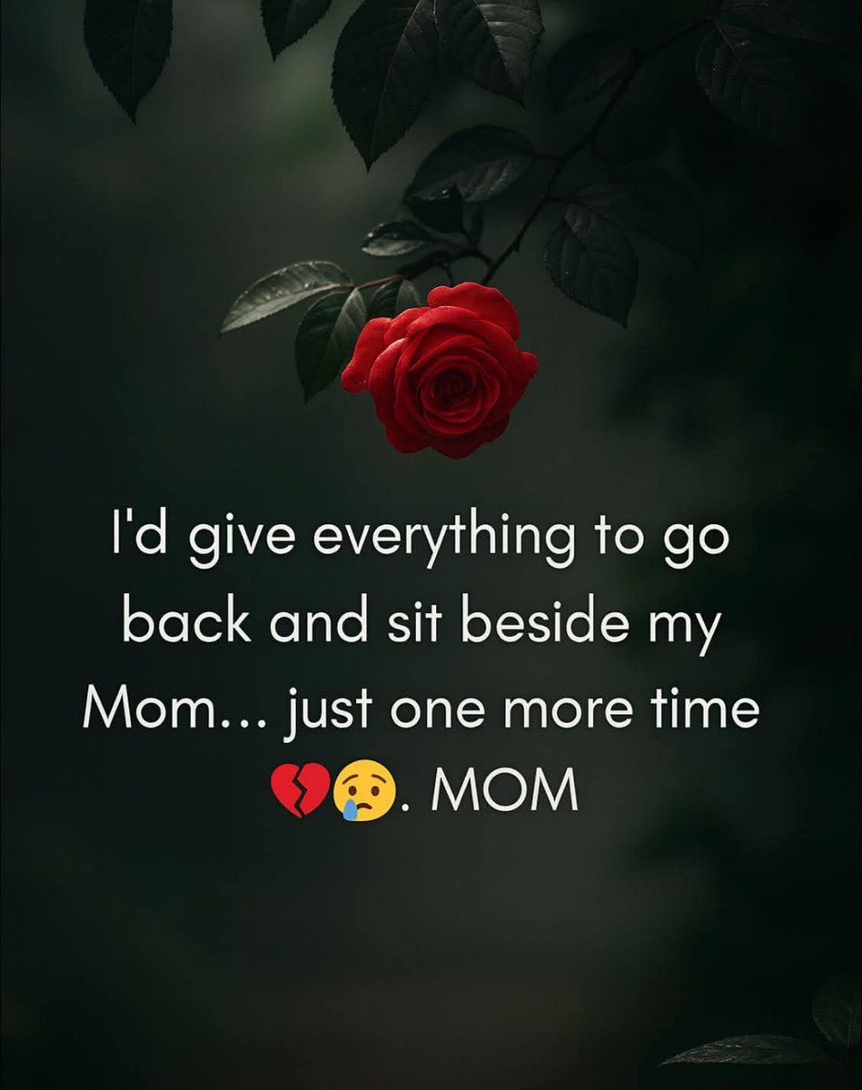 I wish I could go be with her right now.