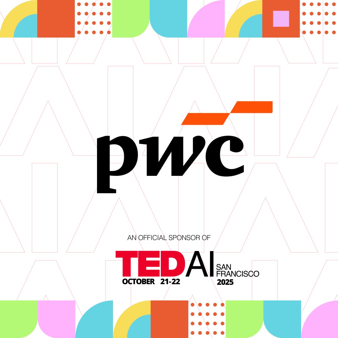TEDAISF's tweet image. 🌟 Proud to welcome @PwC  as a sponsor of @TEDAISF  2025 — and grateful for their support since our inaugural year.
#TEDAISF25 #PwC