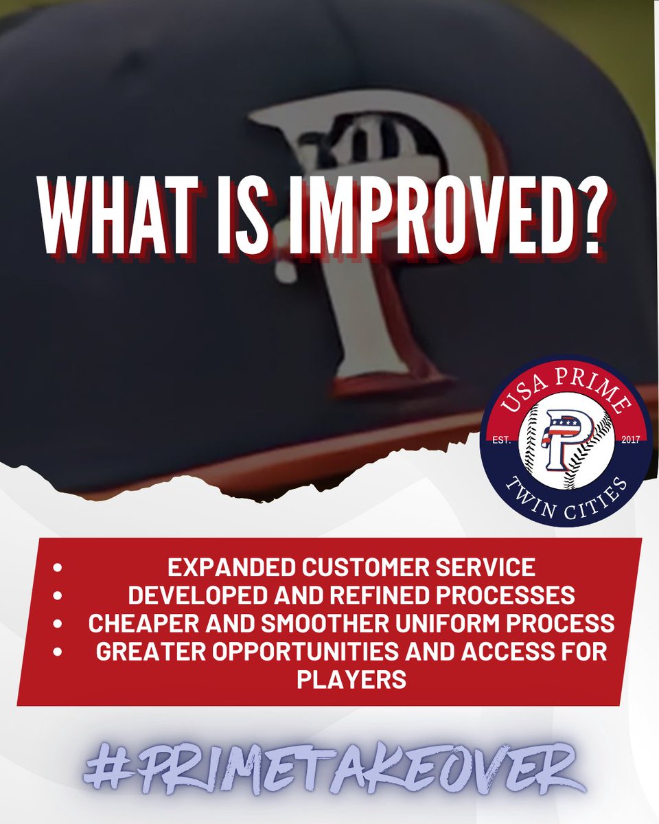 Come tryout for USA Prime Baseball and see why Prime is THE place to be! ⚾🔥

🔗: starterssportstraining.com/summer-teams
.
.
.
.
#PRIMETAKEOVER #PRIMEMOVEMENT #usaprimebaseball #usaprimetwincities #developmentstartshere