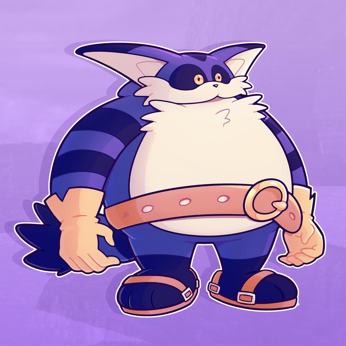SamE8189's tweet image. Had the privilege to draw gaming's most iconic fishing mascot, Big the cat! 🎣