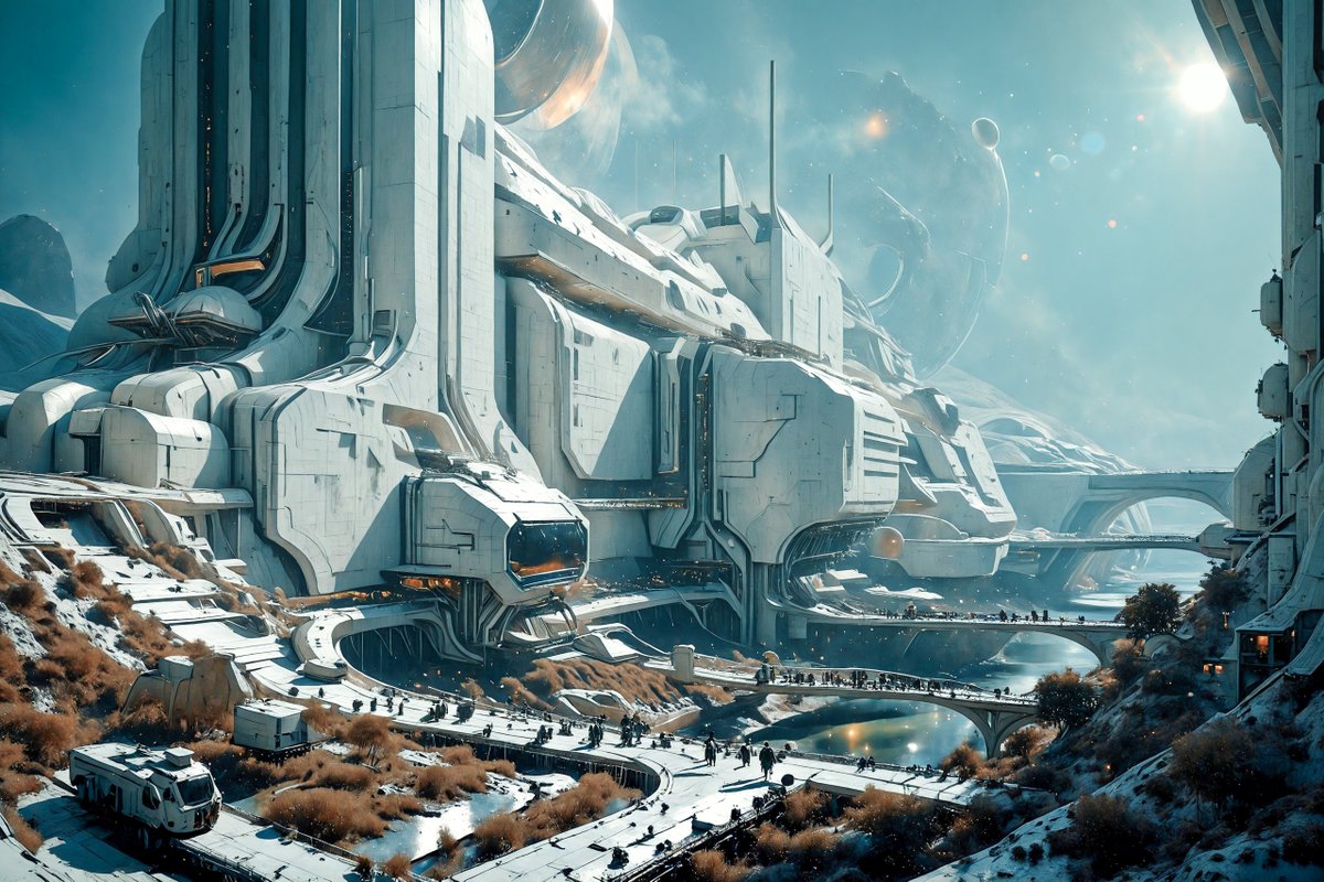 SeenTomorrowArt's tweet photo. Starter pack 2: #dystopian #architecture #megabuildings #cyberpunk