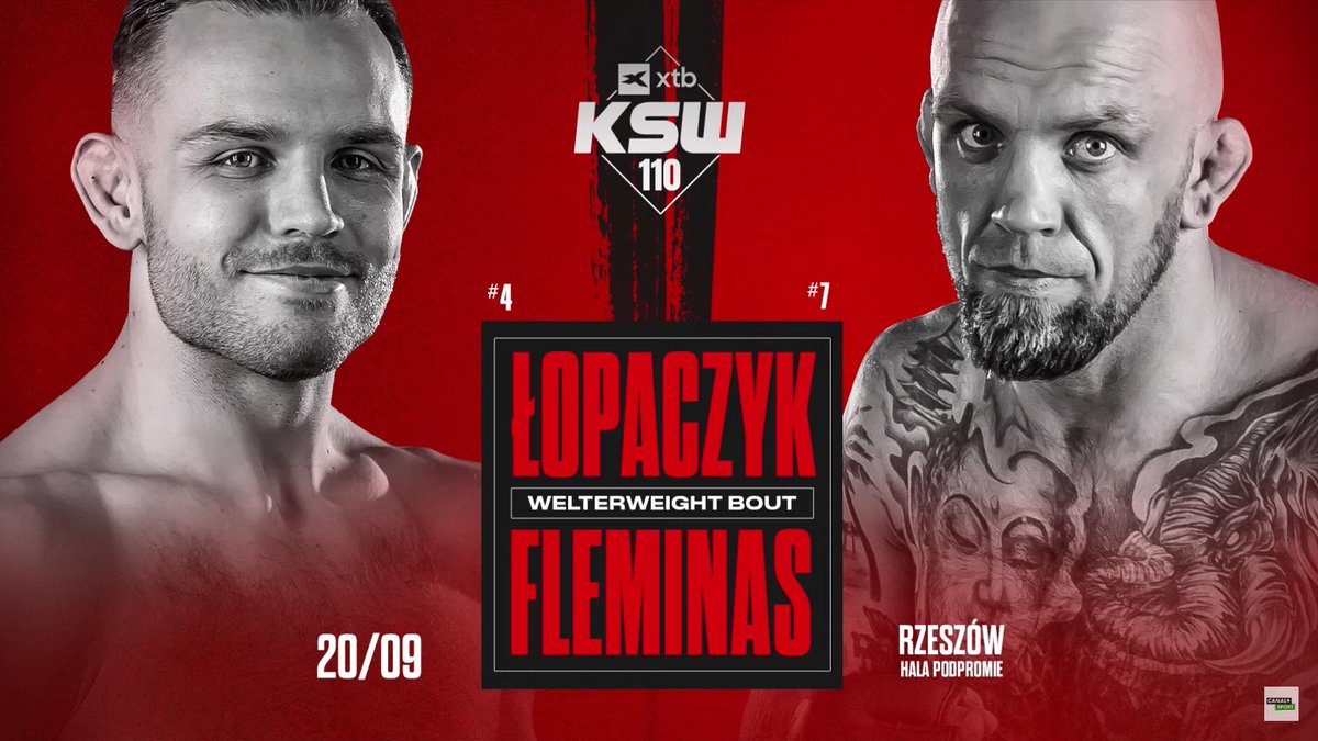 Tymoteusz Łopaczyk kontra Madars Fleminas na gali KSW 110 mmarocks.pl/mma-news/infor…