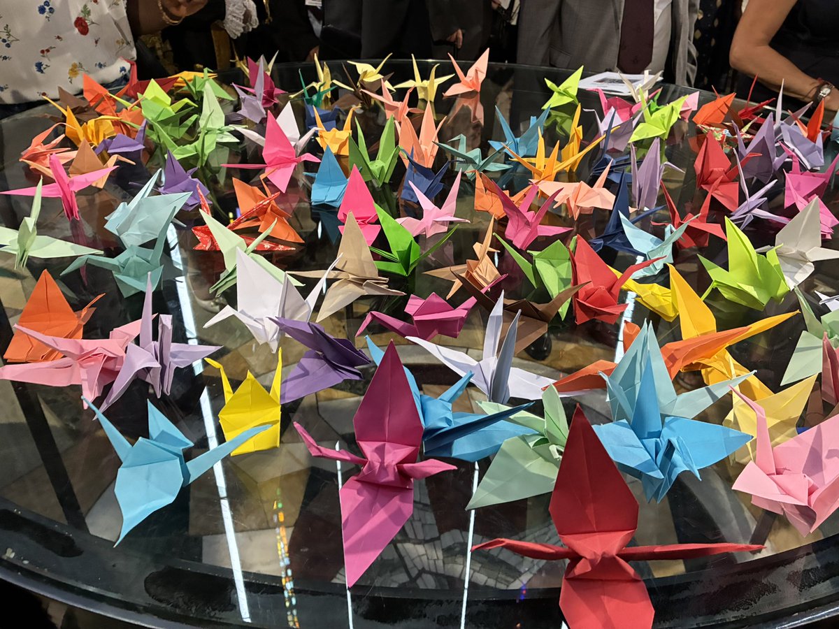 Today marks the 80th anniversary of the bombing of Hiroshima. Tonight I joined with with the Lord Mayor Cllr. Rachel Lancaster, Counsellor Kentaro Kaneto from the Embassy of Japan and many others <a href="/CovCathedral/">Coventry Cathedral</a> in a service of remembrance.