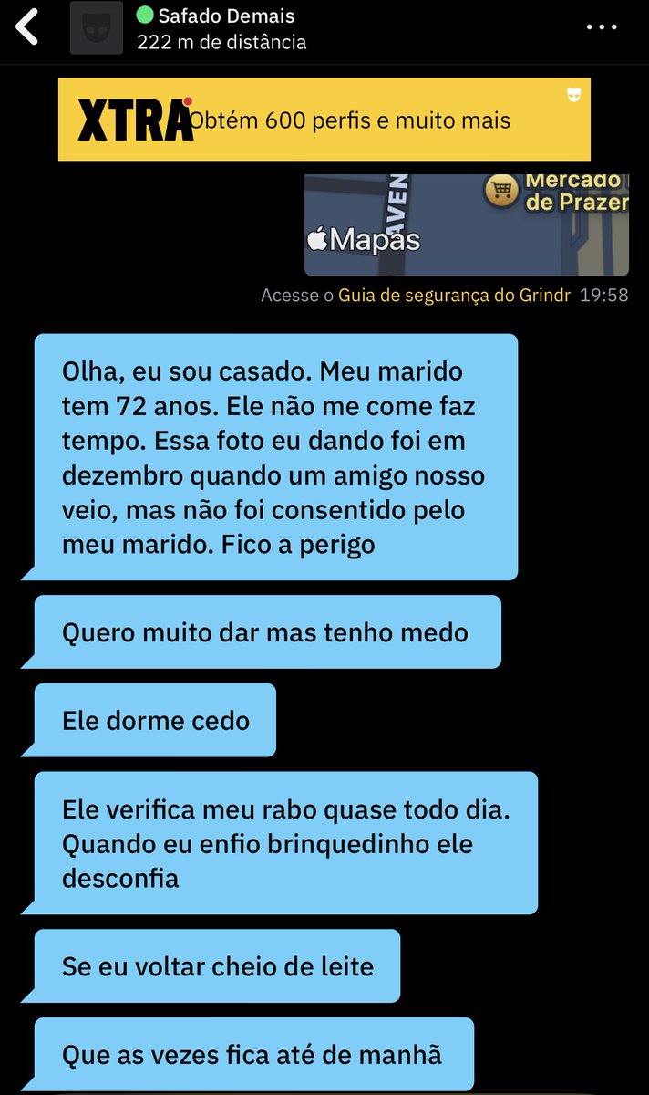 O grindr é suas pérolas, kkk