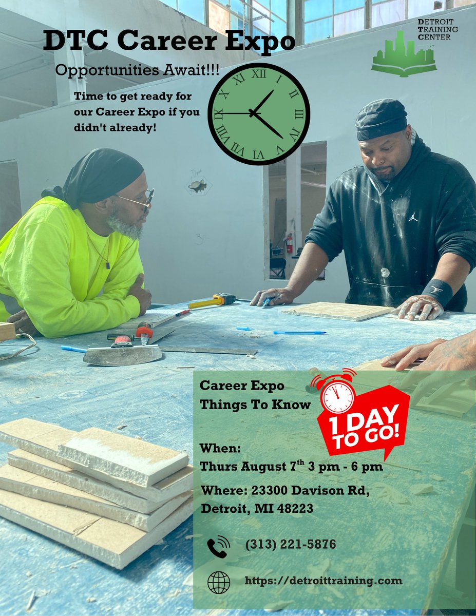 Happy Wednesday! We are having our first ever Career Expo hosted at our new upcoming location. Here you will be able to meet with employers from different industries. Come one come all to explore your next opportunity! #expo #detroit