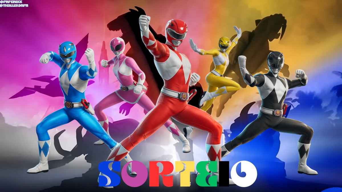 💛🖤💚SORTEIO POWER RANGERS 💙🩷❤️

🎁1 skin ou qualquer item deles!  #giveaways

🚨Regras: 

- Seguir <a href="/ThallisonFN/">Thallison</a> e <a href="/FnFenixx/">Fênix | Fortnite News ✨</a> 
- Republicar e curtir esse post
- Marcar dois amigos

🗓️RESULTADO - 10/08