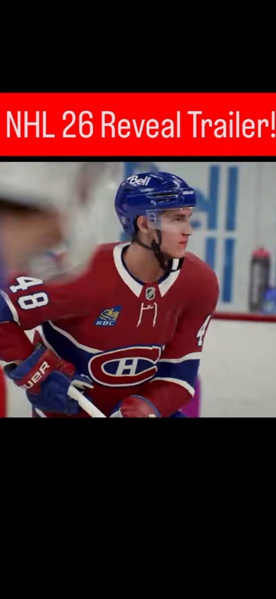 LANE HUTSON GAME FACE 🔵⚪️🔴 #NHL26 #Habs
