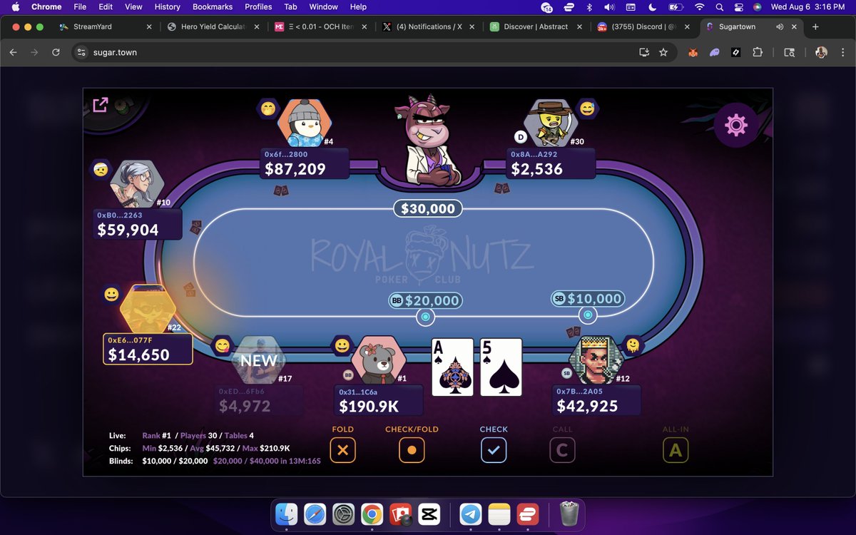 WE IN THE MONEY!!! TOP 30 BABY WOOOOOOO <a href="/visitsugartown/">Sugartown</a>