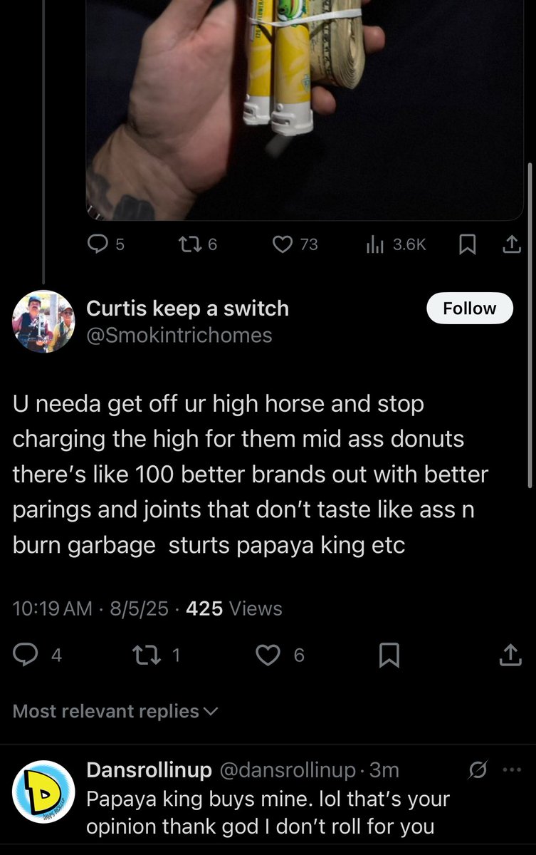 Dansrollinup (@dansrollinup) on Twitter photo I ain’t ever out here saying “yo so n so buys from me” but when you say dumb shit I got the data n receipts to negate you. <a href="/papayakings_la/">Papaya Kings LA</a> buys from me not like once in a blue moon , happy meal every month so what does that say bout your statement? 😂 cheap people mad I ain’t ever out here saying “yo so n so buys from me” but when you say dumb shit I got the data n receipts to negate you. <a href="/papayakings_la/">Papaya Kings LA</a> buys from me not like once in a blue moon , happy meal every month so what does that say bout your statement? 😂 cheap people mad