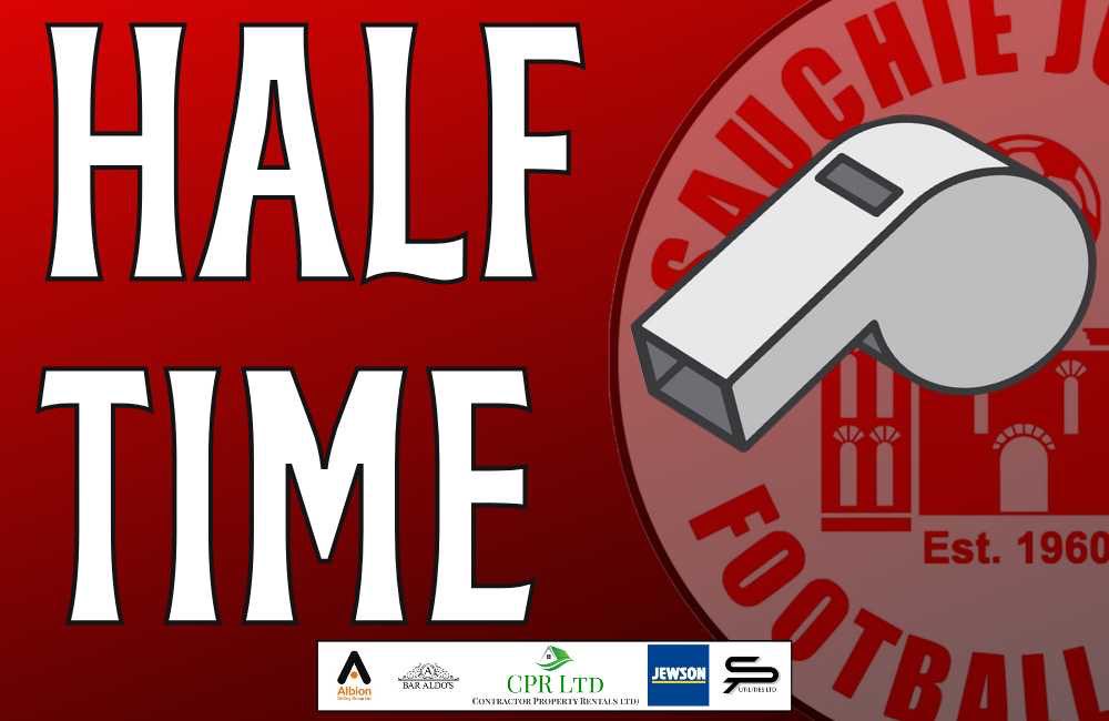 Half Time 
Sauchie 2-0 CSS
🔴⚪️🔴